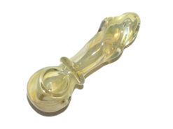 Color Changing Twisted Glass Pipe 5"