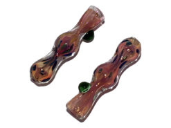 Gold Fumed Glass Chillum 3"