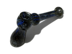 Mini Hammer Bubbler Frit Design and Stripes 5”